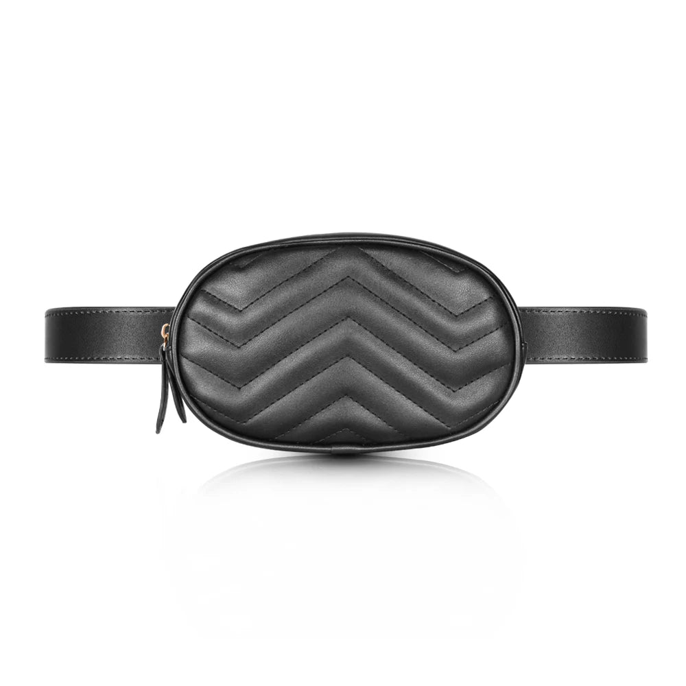 Buylor Damen Bauchtasche – Designer PU-Leder Fanny Pack & Chest Bag, Modische Gürteltasche mit Handyfach