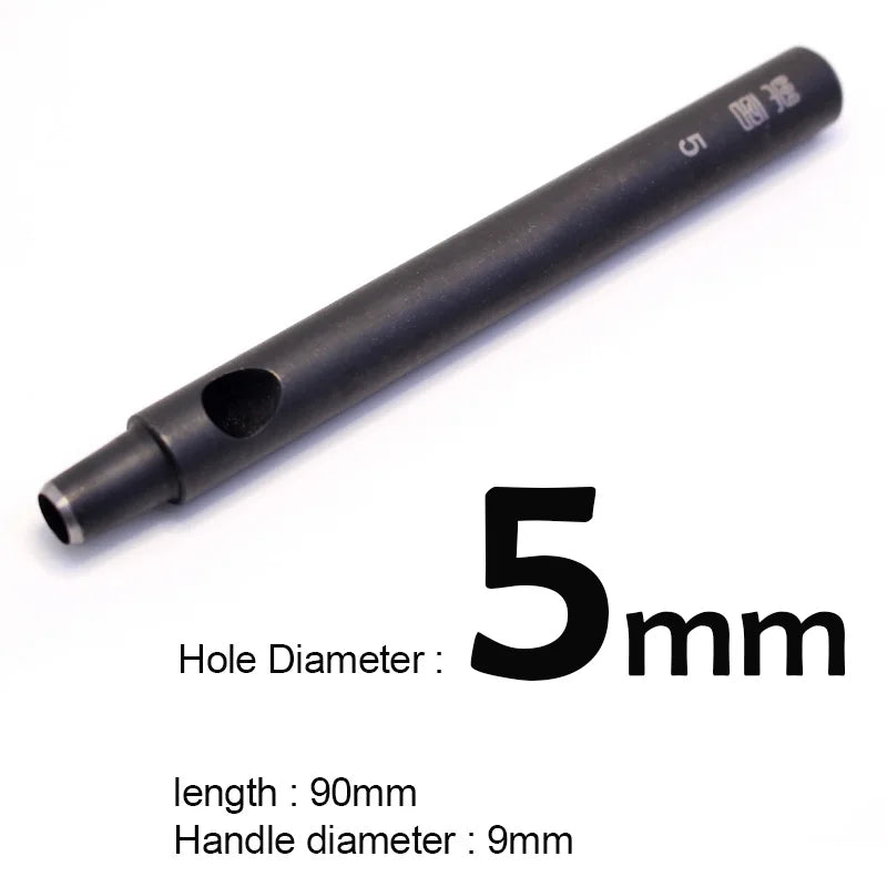 Professionelles Leder Lochstanzer Set 1–12 mm – Hochwertiges Rundloch-Punzierwerkzeug aus Carbonstahl für Gürtel, Wallets & Lederarbeiten
