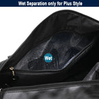 Scione PU-Leder Gym Bag XA18A – Fitness- & Reisetasche mit Dry/Wet-Trennung, Schuhfach und Schulter-/Crossbody-Trageoption