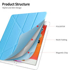 Funda inteligente de cuero PU para iPad Pro de 12,9 pulgadas (2015 y 2017) - Funda magnética para tableta con funda interior de silicona 