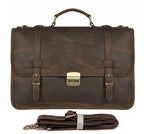 Newsbirds Sac à main en cuir pour hommes – Mallette d'affaires Luxus avec porte-documents véritable pour ordinateur portable et notebook 
