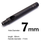 Professionelles Leder Lochstanzer Set 1–12 mm – Hochwertiges Rundloch-Punzierwerkzeug aus Carbonstahl für Gürtel, Wallets & Lederarbeiten