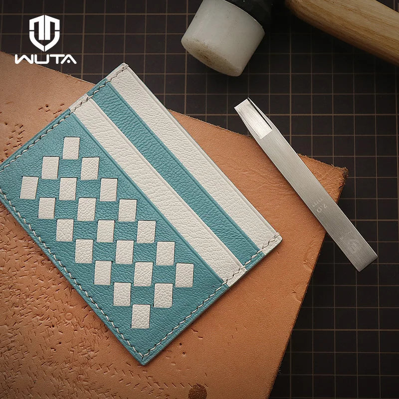 WUTA Original Webmuster Lederlochstanzer – Präziser Weaving Slot Hole Punch aus HSS für Gürtel & feine Lederarbeiten (7–10 mm)