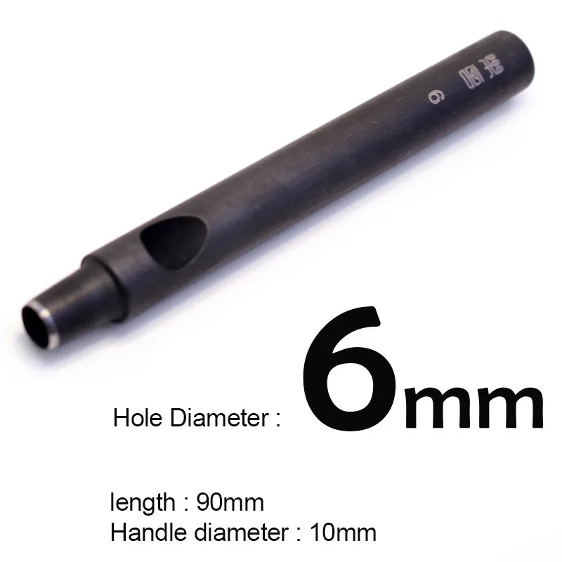 Professionelles Leder Lochstanzer Set 1–12 mm – Hochwertiges Rundloch-Punzierwerkzeug aus Carbonstahl für Gürtel, Wallets & Lederarbeiten
