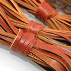 Echtleder Rindslederband – 5 Meter flaches Lederband aus erster Schicht für Schmuck, Taschen & DIY Lederarbeiten