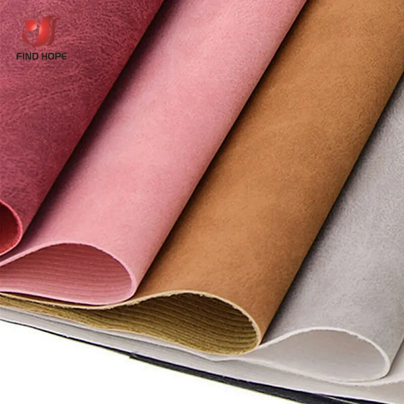 Faux Wildleder PU Lederstoff in Rollenform – Weiches, wasserabweisendes Kunstleder 0,8 mm für Nähen, Sofa, Kleidung & DIY