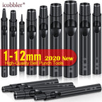 Professionelles Leder Lochstanzer Set 1–12 mm – Hochwertiges Rundloch-Punzierwerkzeug aus Carbonstahl für Gürtel, Wallets & Lederarbeiten