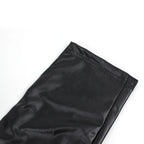 Legging en cuir PU pour femme, coupe skinny, noir, extensible, avec fermeture éclair sur le genou, style coréen pour l'herbe et l'hiver 