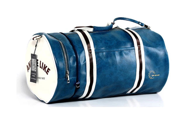 Sport Gym Bag aus wasserdichtem PU-Leder – Unisex Fitness- &amp; Reisetasche mit Schuhfach, Schultertasche für Training, Alltag &amp; Wochenendtrips 
