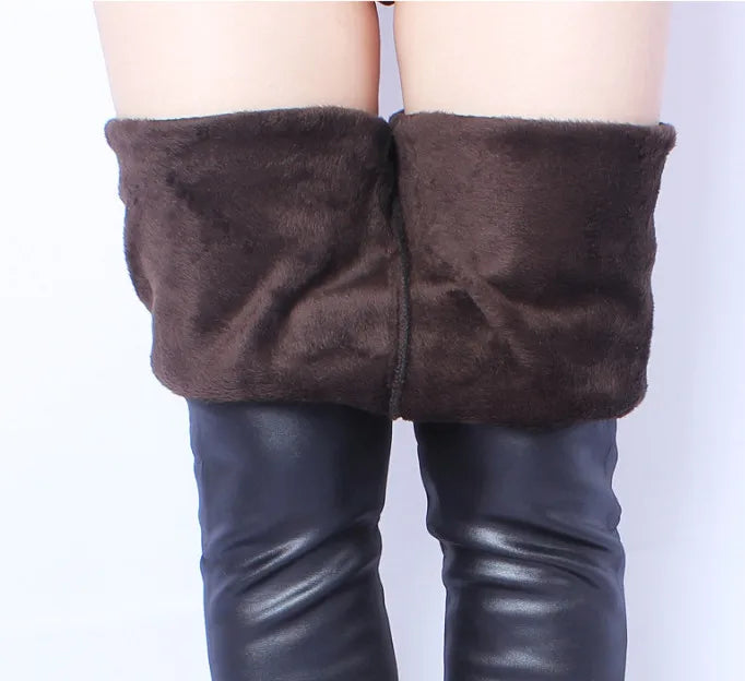 AIDAYOU Leggings de invierno para mujer: leggings de cintura alta con forro polar, muy elásticos y ajustados 