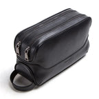 CONTACTO Herren Kulturbeutel aus echtem Crazy Horse Leder – Vintage Wasch- &amp; Kosmetiktasche für Reisen