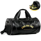 Wellvo Herren PU Leder Reisetasche – Modische Travel Duffle mit Schuhfach, leichte Schulter- &amp; Sporttasche für Reisen, Fitness &amp; Alltag 