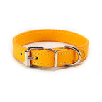 PU-Leder Hundehalsband – Verstellbares Basic Halsband mit Schnellverschluss für Hunde & Katzen (S–L)