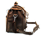 Vintage Herren Reisetasche aus echtem Crazy Horse Leder - Bolsa de lona de gran tamaño y bolso de fin de semana para viajes y negocios