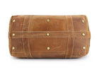FANCODI Bolsa de viaje de cuero para hombre Vintage – Große Crazy Horse Duffle Bag aus echtem Rindsleder, robuste Weekender &amp; Overnight Tasche M110