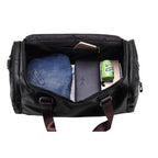 Herren Gym Bag aus PU-Leder – Schwarze Sport- & Reisetasche als Duffel, Tote & Schultertasche für Fitness, Business & Reisen (XA109WA)
