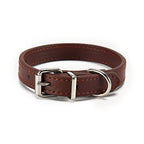 PU-Leder Hundehalsband – Verstellbares Basic Halsband mit Schnellverschluss für Hunde & Katzen (S–L)