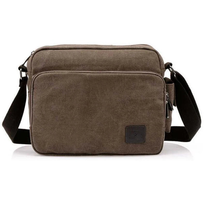 Multifunktionale Herren Canvas Messenger Bag – Vintage Crossbody, Reise- und Business-Tasche, Luxus Flap Briefcase