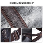 Scione PU-Leder Sport- & Gym Bag für Herren – Fitness-, Yoga- und Reisetasche mit Schulter- und Crossbody-Trageoption