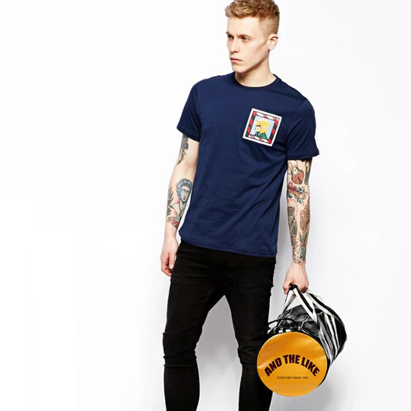 Sac de sport pour hommes en cuir PU – Sacs de sport et de voyage étanches avec sacs de rangement, sacs de transport et d'entraînement séparés (45 × 25 × 25 cm)