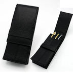 Echtleder Füllfederhalter Etui aus Rindsleder – Elegantes Pen Case für 3 Stifte | Hochwertige Leder Stiftetasche für Büro, Geschenk & Schreibliebhaber