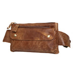 JOYIR Echtleder Herren Bauchtasche – Unisex Fanny Pack & Chest Bag, Travel Waist Bag für Outdoor, Sport & Alltag