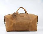 FANCODI Bolsa de viaje de cuero para hombre Vintage – Große Crazy Horse Duffle Bag aus echtem Rindsleder, robuste Weekender &amp; Overnight Tasche M110