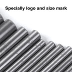 WUTA SPC Rundloch Stanzen Set - 6-teiliges Hohlstanzer Werkzeug aus Spezialstahl für Leder, Gürtel &amp; Uhrarmbänder 