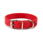 PU-Leder Hundehalsband – Verstellbares Basic Halsband mit Schnellverschluss für Hunde & Katzen (S–L)