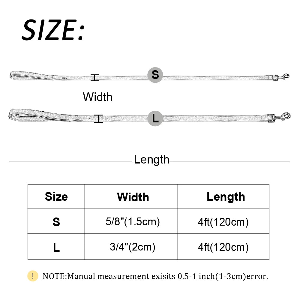 Leder Hundeleine 4ft – Robuste Führleine mit gepolstertem Griff für mittelgroße & große Hunde