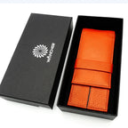 Echtleder Füllfederhalter Etui aus Rindsleder – Elegantes Pen Case für 3 Stifte | Hochwertige Leder Stiftetasche für Büro, Geschenk & Schreibliebhaber