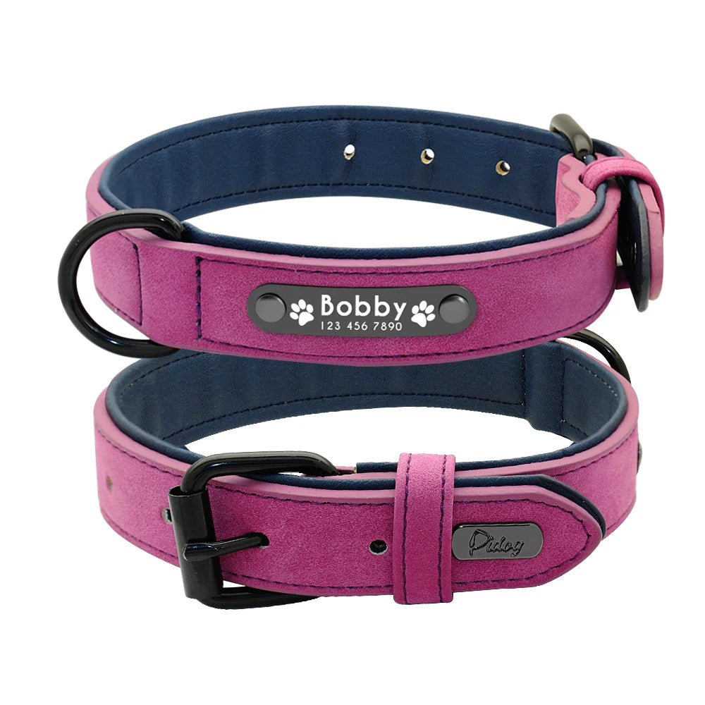 Personalisiertes Leder-Hundehalsband-&-Leinen-Set – Robust, bequem und perfekt für jede Hunderasse