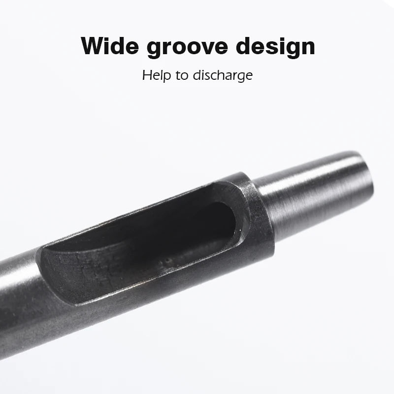 WUTA SPC Rundloch Stanzen Set – 6-teiliges Hohlstanzer Werkzeug aus Spezialstahl für Leder, Gürtel & Uhrarmbänder