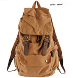 MUNUKI Vintage Canvas Rucksack – Militärischer Retro Drawstring Rucksack für Schule, Alltag & Freizeit