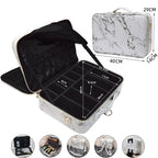 Professioneller Make-up Koffer aus PU Leder - Große Kapazität, Reise &amp; Beauty Organizer, Kosmetik Box