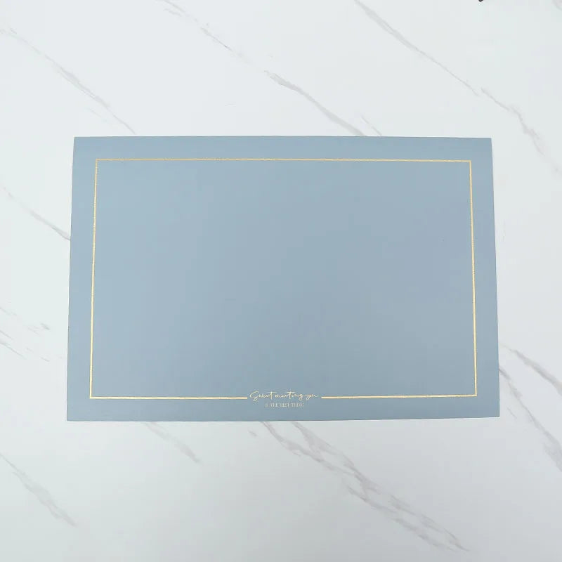 Ensembles de vaisselle en cuir rechteckige – Fête de l'huile et de l'eau, plats isolés au style européen pour cuisine et cuisine