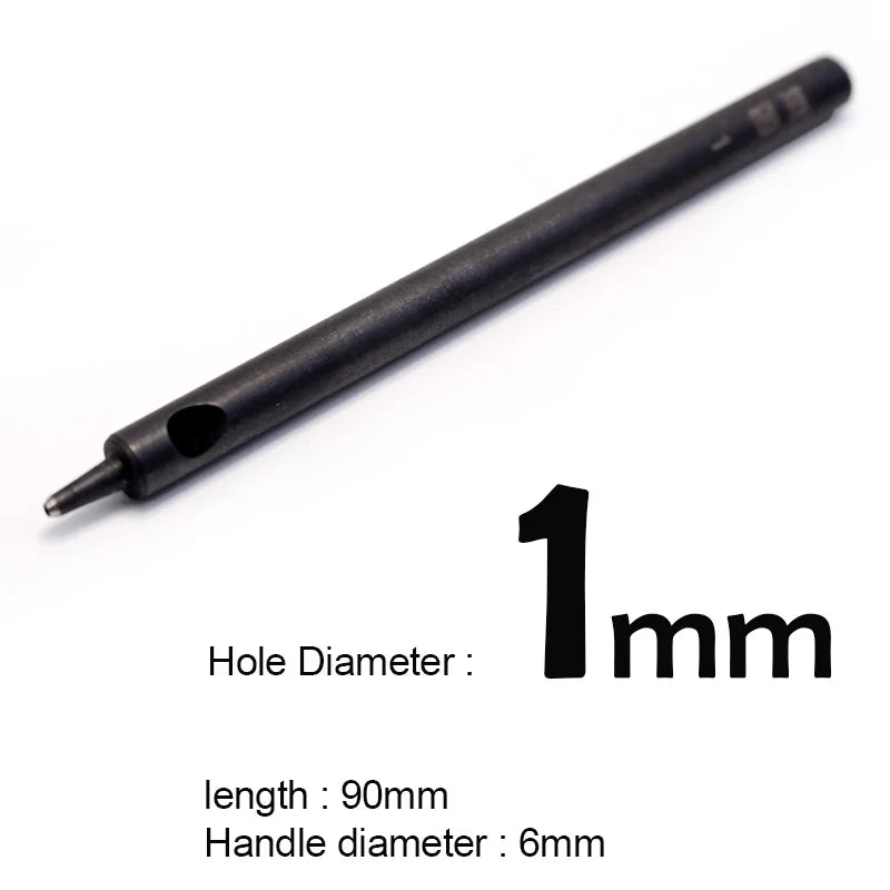 Professionelles Leder Lochstanzer Set 1–12 mm – Hochwertiges Rundloch-Punzierwerkzeug aus Carbonstahl für Gürtel, Wallets & Lederarbeiten