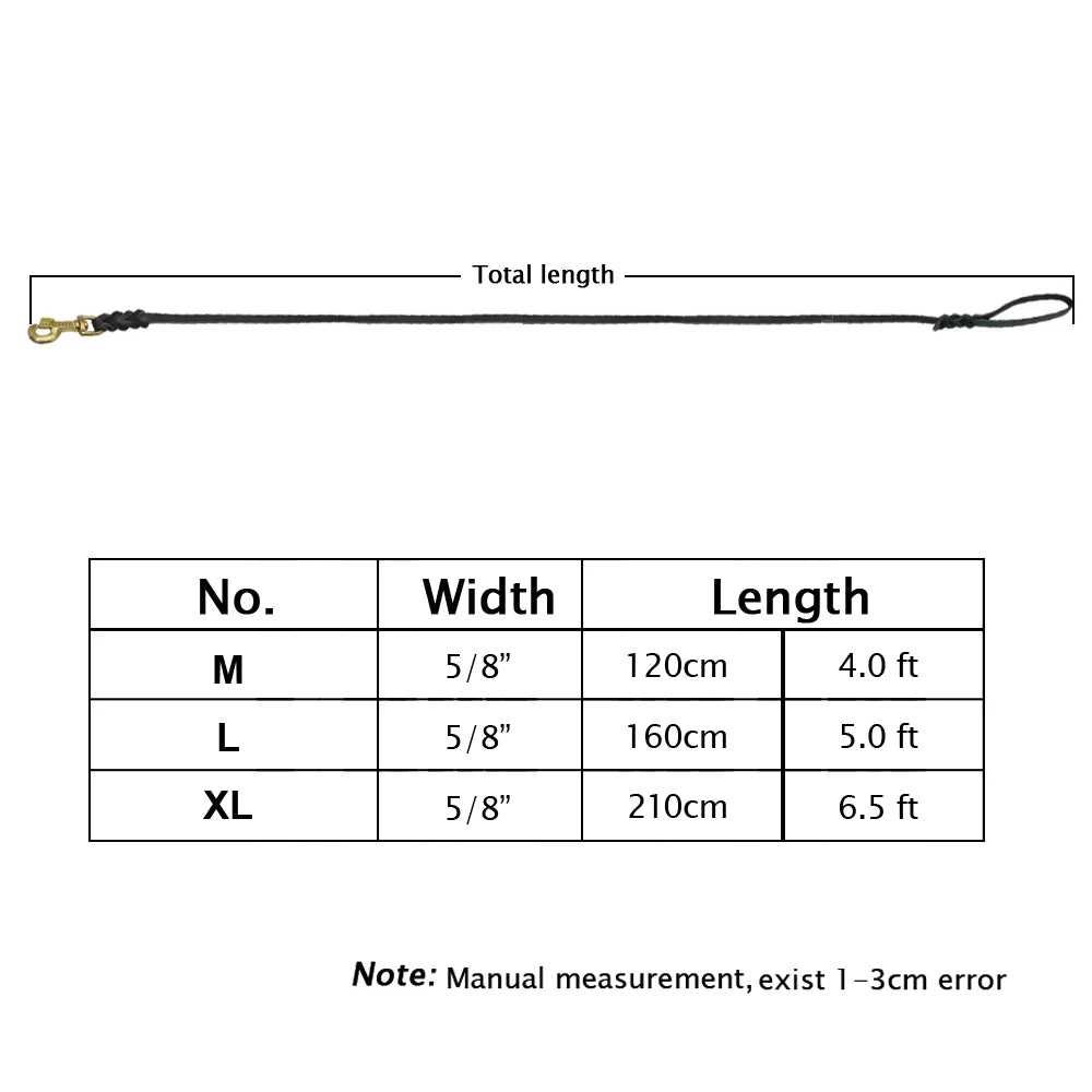 Leder Hundeleine aus echtem Leder – Geflochtene, robuste Trainings- & Spazierleine für mittelgroße und große Hunde