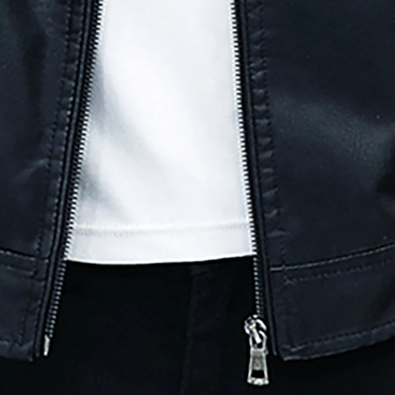 Sakko Slim Fit – Veste en cuir PU pour hommes, style streetwear et blazer décontracté, style pour les repas et les herbes 