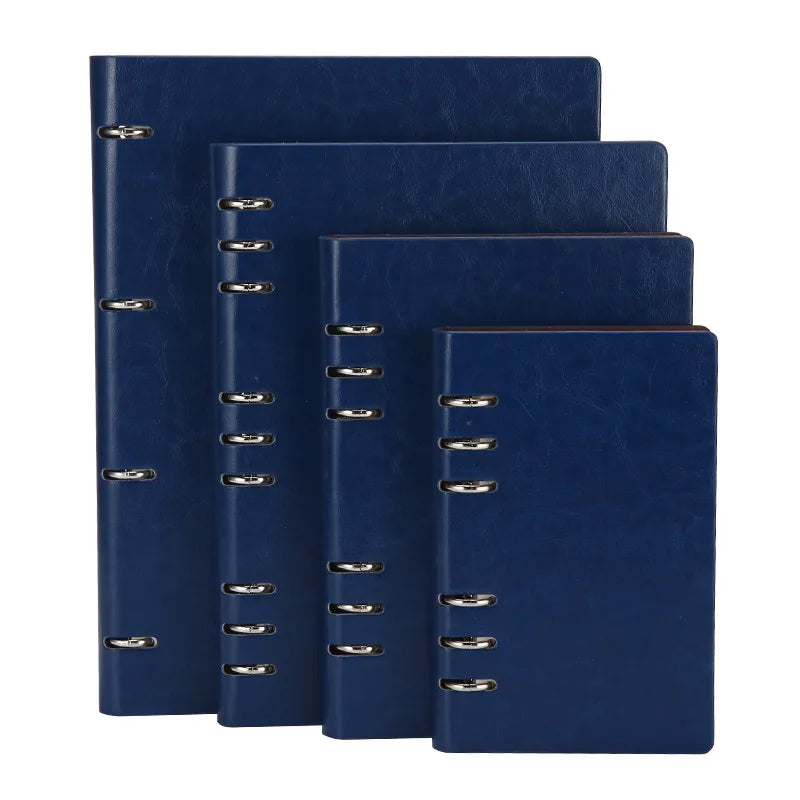 Elegantes Leder-Notizbuch mit Ringbindung – A4/A5/A6/B5 für Büro, Studium & Alltag