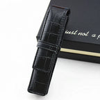 Handgefertigtes Vintage PU Leder Stifteetui – Retro Pen Case für Füllfederhalter, Reisen & Journaling | Stilvolles Schreibaccessoire