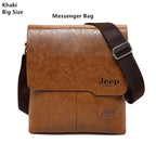 JEEP BULUO Herren PU-Leder Messenger Bag 2er-Set – Business & Casual Crossbody Schultertaschen für Männer