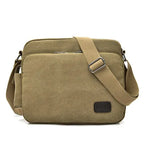 Multifunktionale Herren Canvas Messenger Bag – Vintage Crossbody, Reise- und Business-Tasche, Luxus Flap Briefcase