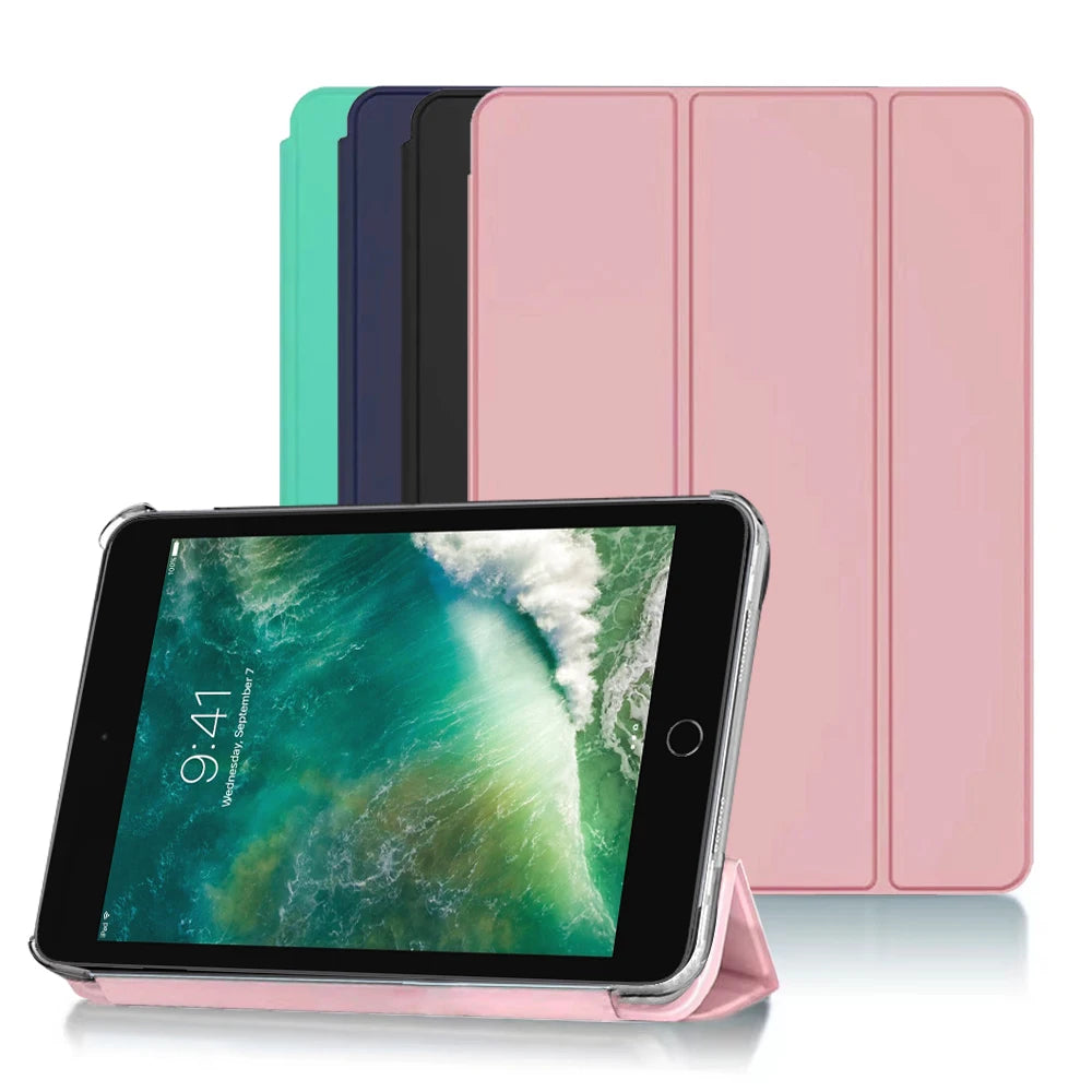 Flip PU-Leder Hülle für iPad mini 4 (7,9 Zoll, 2015) – Magnetisches Smart Cover für A1538 & A1550