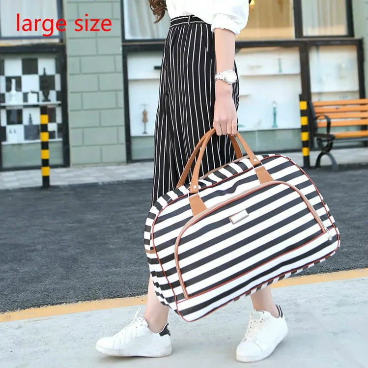 PU Leder Reisetasche mit Reißverschluss – Große wasserdichte Duffle Bag mit viel Stauraum, bolsa de equipaje multifuncional para mujeres y hombres 