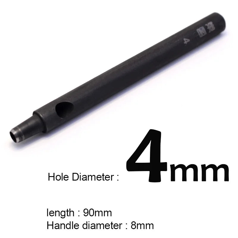 Professionelles Leder Lochstanzer Set 1–12 mm – Hochwertiges Rundloch-Punzierwerkzeug aus Carbonstahl für Gürtel, Wallets & Lederarbeiten