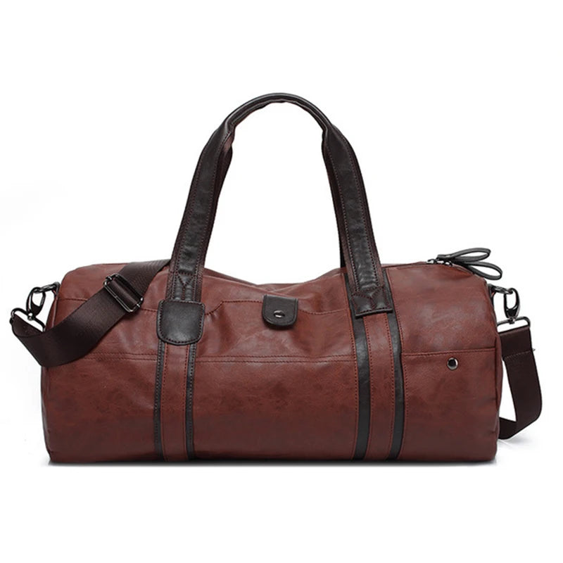 baldauren PU-Leder Sporttasche – Fitness, Gym & Reisetasche für Damen und Herren mit großem Fassungsvermögen