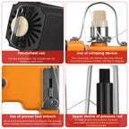 Machine de sac électrique avec batterie – Machine industrielle de transport pour appareils ménagers, cuir et emballages, 190 W, 2200 mAh Lithium-Akku