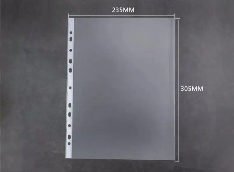 Carpeta de notas de papel A4 PU – Carpeta de hojas sueltas de 4 anillas con anillos de 20 mm y notas impresas