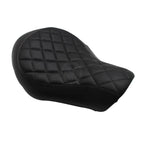 Motorrad PU-Leder Solo Fahrersitz – Schmaler Custom Sitz pour Harley-Davidson Sportster 883 / 1200 / Forty Eight, lavable et confortable 